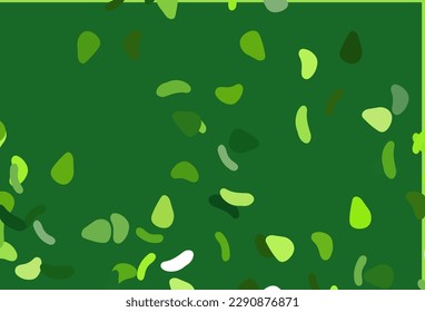 Light Green vector background with abstract forms. Decorative design in abstract style with random forms. Modern design for your business card.