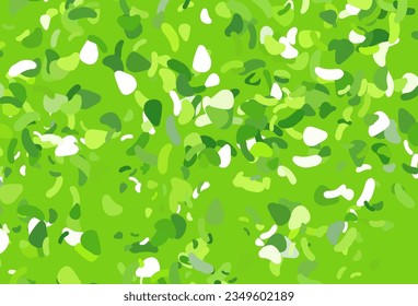 Light green vector background with abstract forms. Decorative design in abstract style with random forms. Simple design for your web site.