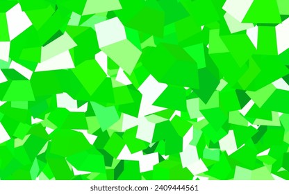 Light Green vector background with abstract shapes. Modern abstract illustration with colorful random forms. Modern design for your business card.