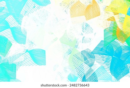 Light Green vector background with abstract shapes. Illustration with colorful gradient shapes in abstract style. Simple design for your web site.