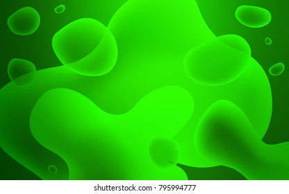 Light Green vector background with abstract circles. Colorful abstract illustration with gradient lines. The best blurred design for your business.
