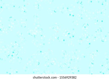 Light Green vector background with arithmetic signs. Abstract illustration with colored algebra signs. Smart design for university advert.