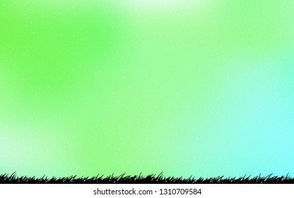 Light Green vector background with astronomical stars. Modern abstract illustration with Big Dipper stars. Smart design for your business advert.