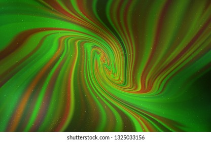 Light Green vector background with astronomical stars. Shining illustration with sky stars on abstract template. Template for cosmic backgrounds.