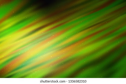 Light Green vector background with astronomical stars. Shining illustration with sky stars on abstract template. Template for cosmic backgrounds.