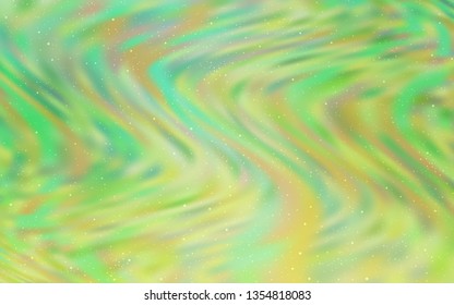 Light Green vector background with astronomical stars. Shining colored illustration with bright astronomical stars. Pattern for astrology websites.