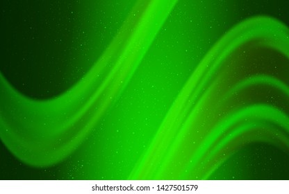 Light Green vector background with astronomical stars. Modern abstract illustration with Big Dipper stars. Best design for your ad, poster, banner.
