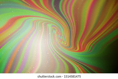Light Green vector background with astronomical stars. Modern abstract illustration with Big Dipper stars. Pattern for futuristic ad, booklets.