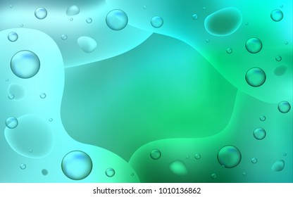 Light Green vector background with bent ribbons. Geometric illustration in memphis style with gradient.  New composition for your brand book.