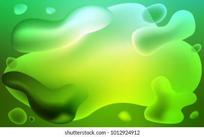 Light Green vector background with bent lines. Colorful abstract illustration with gradient lines. Pattern for your business design.