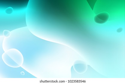 Light Green vector background with bent ribbons. Brand-new colored illustration in memphis style with gradient. New composition for your brand book.