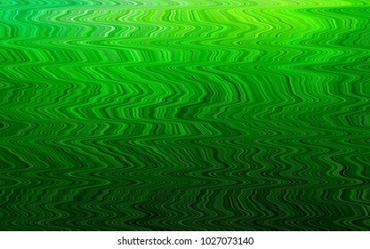 Light Green vector background with bent lines. An elegant bright illustration with gradient. Marble style for your business design.