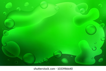 Light Green vector background with bent ribbons. Colorful abstract illustration with gradient lines. The template for cell phone backgrounds.