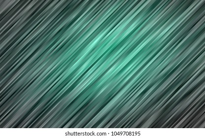 Light Green vector background with bent ribbons. Modern gradient abstract illustration with bandy lines. Marble design for your web site.