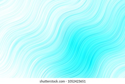 Light Green vector background with bent ribbons. Shining crooked illustration in marble style. Pattern for your business design.