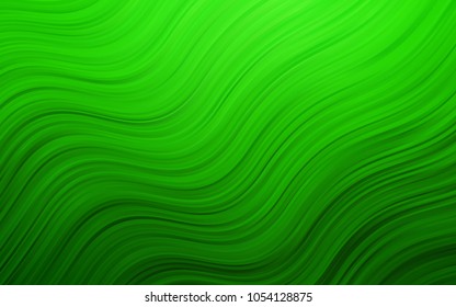Light Green vector background with bent ribbons. Geometric illustration in marble style with gradient.  Textured wave pattern for backgrounds.