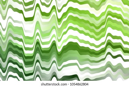 Light Green vector background with bent lines. Shining crooked illustration in marble style. Textured wave pattern for backgrounds.