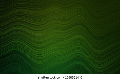 Light Green vector background with bent ribbons. Shining crooked illustration in marble style. The elegant pattern for brand book.