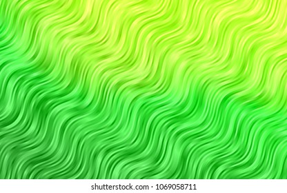 Light Green vector background with bent lines. A completely new color illustration in marble style. New composition for your brand book.