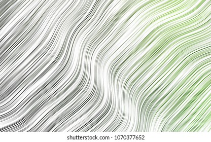 Light Green vector background with bent lines. Geometric illustration in marble style with gradient.  Textured wave pattern for backgrounds.