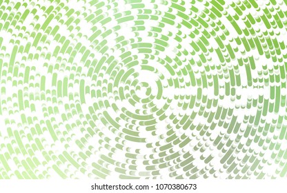 Light Green vector background with bent lines. A sample with blurred bubble shapes. The elegant pattern for brand book.