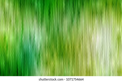 Light Green vector background with bent lines. A vague circumflex abstract illustration with gradient. Marble style for your business design.