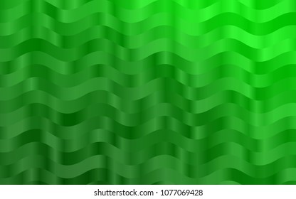 Light Green vector background with bent ribbons. An elegant bright illustration with gradient. Marble design for your web site.
