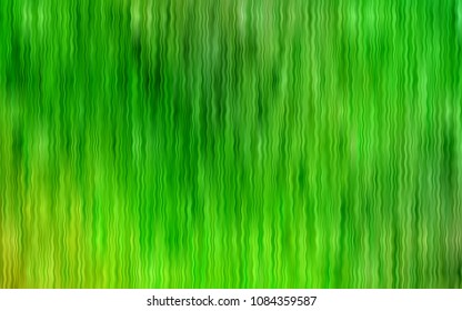 Light Green vector background with bent ribbons. A sample with blurred bubble shapes. Textured wave pattern for backgrounds.