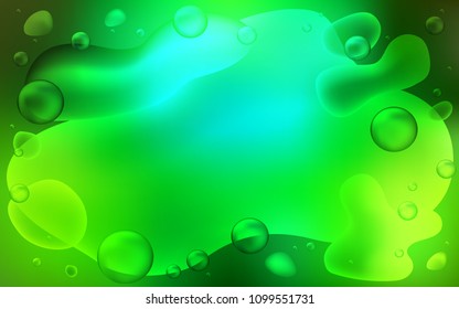 Light Green vector background with bent ribbons. Shining illustration, which consist of blurred lines, circles. A new texture for your  ad, booklets, leaflets.