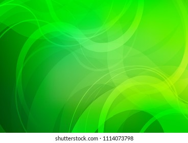 Light Green vector background with bent lines. Brand new colored illustration in marble style with gradient. The best blurred design for your business.