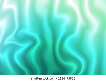 Light Green vector background with bent ribbons. Creative geometric illustration in marble style with gradient. A completely new template for your business design.