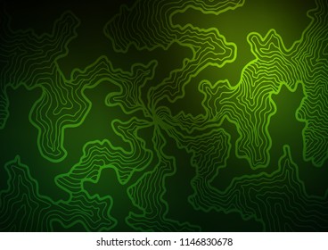 Light Green vector background with bent lines. Shining crooked illustration in marble style. New composition for your brand book.