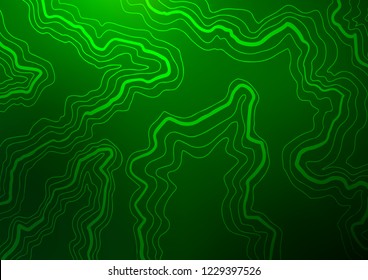 Light Green vector background with bent lines. Creative illustration in halftone marble style with gradient. Marble design for your web site.