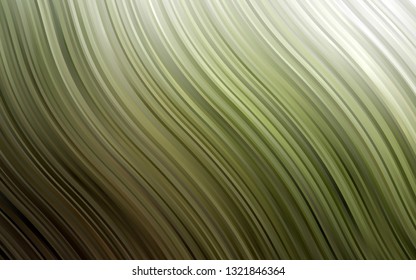 Light Green vector background with bent ribbons. Blurred geometric sample with gradient bubbles.  Marble style for your business design.