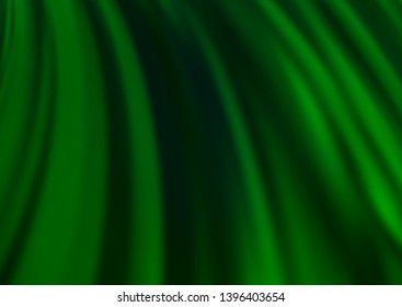 Light Green vector background with bent lines. Shining illustration, which consist of blurred lines, circles. Brand new design for your ads, poster, banner.