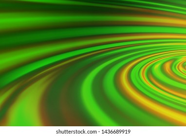 Light Green vector background with bent lines. A vague circumflex abstract illustration with gradient. The template for cell phone backgrounds.