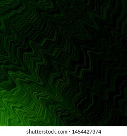 Light Green vector background with bent lines. Colorful illustration in circular style with lines. Pattern for websites, landing pages.