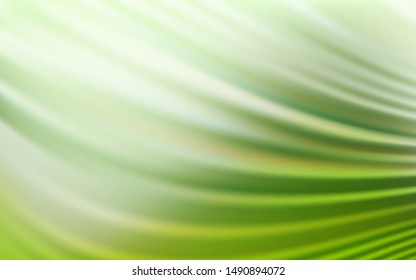 Light Green vector background with bent lines. Brand new colorful illustration in simple style. Template for cell phone screens.