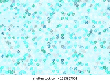 Light Green vector background with bent lines. A sample with colorful lines, shapes. Colorful wave pattern for your design.
