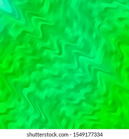 Light Green vector background with bent lines. Bright sample with colorful bent lines, shapes. Pattern for commercials, ads.