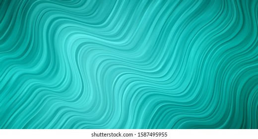 Light Green vector background with bent lines. Colorful illustration in abstract style with bent lines. Design for your business promotion.
