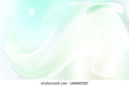 Light Green vector background with bent ribbons. Brand-new colored illustration in memphis style with gradient. Brand-new design for your ads, poster, banner.