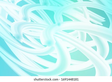 Light Green vector background with bent lines. An elegant bright illustration with gradient. Brand new design for your ads, poster, banner.