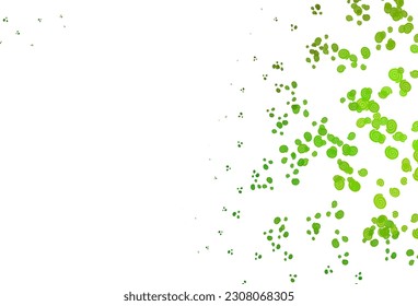 Light Green vector background with bent ribbons. A sample with blurred bubble shapes. The best blurred design for your business.