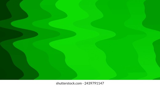 Light Green vector background with bent lines. Colorful illustration in circular style with lines. Pattern for commercials, ads.