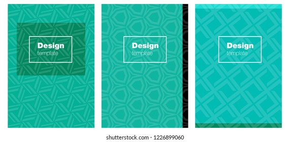 Light Green vector background for books. Booklet with textbox on colorful abstract background. Completely new template books.
