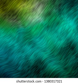 Light Green vector background with bows. Bright sample with colorful bent lines, shapes. Pattern for commercials, ads.
