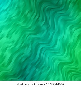 Light Green vector background with bows. Illustration in abstract style with gradient curved.  Best design for your ad, poster, banner.
