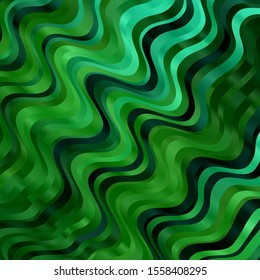 Light Green vector background with bows. Gradient illustration in simple style with bows. Pattern for booklets, leaflets.