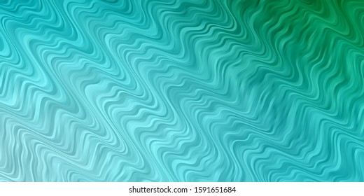 Light Green vector background with bows. Colorful abstract illustration with gradient curves. Pattern for business booklets, leaflets